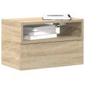 vidaXL Nástenný nočný stolík dub sonoma 45x26x28,5 cm