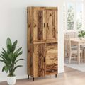 vidaXL Highboard 2 ks Staré drevo 69,5 x 34 x 180 cm Kompozitné drevo