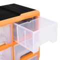 vidaXL Organizér so 16 strednými zásuvkami 52x16x37 cm