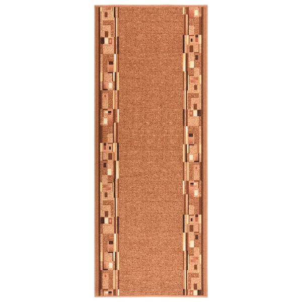 vidaXL Koberec behúň hnedý 67x200 cm protišmykový