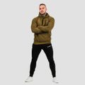 Mikina Athlete Military Green Black - GymBeam, veľkosť S, 60% cotton, 40% nylon