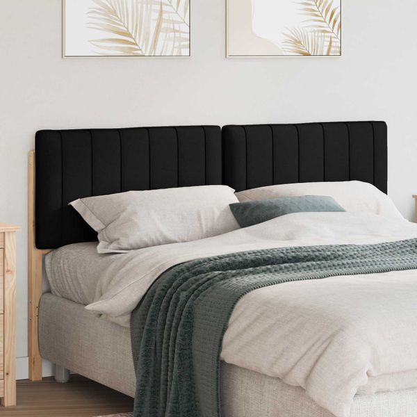 vidaXL Čalúnené čelo postele s čelnou doskou Hnedá a čierna 150 cm