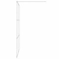vidaXL Sprchová zástena strieborná 140x195 cm priehľadné ESG sklo