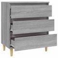 vidaXL Komoda sivý dub sonoma 60x35x70 cm spracované drevo