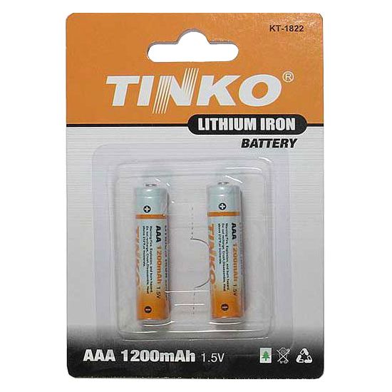 Batérie lítiová AAA R03 1,5V/1200mAh TINKO  2ks