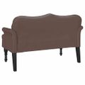 vidaXL Chesterfield lavica Hnedá 120,5 x 65 x 75 cm Umelá koža