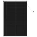 vidaXL Žalúzia Čierny 150 x 90 cm 25 mm PVC