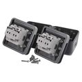EMOS D730421 Cyklonová zásuvka stenná dvojitá 16A/250V IP55 šedá