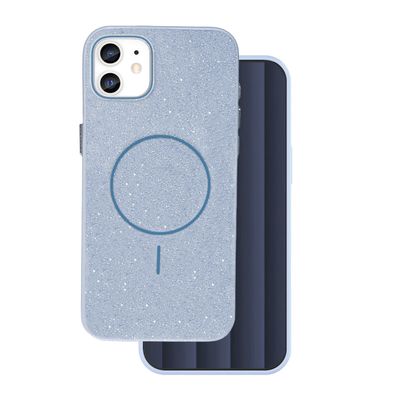 Glitter Thin Mag puzdro pre iPhone 11 modrá