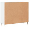 vidaXL Komoda biela 90x34x80 cm kompozitné drevo