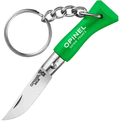 OPINEL 002273 VRI N°02 Inox Green vreckový nôž na kľúče 3,5 cm, zelená, bukové drevo