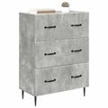 vidaXL Zásuvkový kabinet Betónovo sivá 66 x 34,5 x 89,5 cm