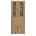 vidaXL Highboard Remeselný dub 69,5 x 34 x 90 cm Kompozitné drevo