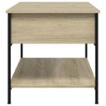 vidaXL Konferenčný stolík dub sonoma 100x50x50 cm kompozit.drevo a kov