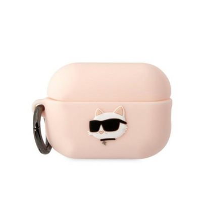 Puzdro Karl Lagerfeld pre Airpods Pro 2 KLAP2RUNCHP ružové 3D Silikónové NFT Karl