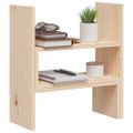 vidaXL Stojan na monitor (39-72)x17x43 cm masívna borovica