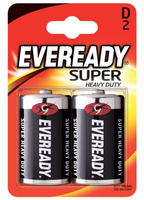 Energizer Eveready Super Heavy Duty veľký monočlánok D R20/2 1,5V 2ks 7638900083613