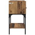 vidaXL Nočný stolík Staré drevo 40 x 29 x 60 cm Kompozitné drevo