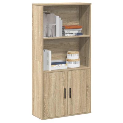 vidaXL Knižnica dub sonoma 60x24x120 cm kompozitné drevo