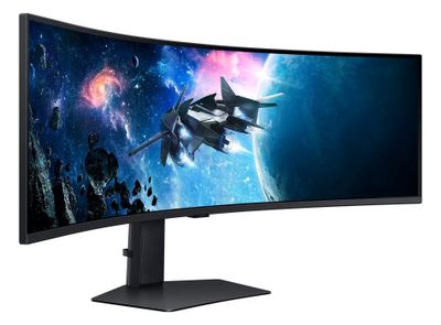 Samsung Odyssey/G95C/49"/VA/5120x1440/240Hz/1ms/Black/2R LED monitor, herný, prehnutý, 48,7", VA, 5120×1440, 32:9, 240Hz, 1ms, 450cd/m2, DisplayPort, HDMI, USB, energ. tr. G, čierny