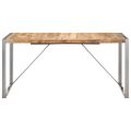 vidaXL Jedálenský stôl 160x80x75 cm masívne surové mangovníkové drevo