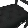 vidaXL Lavička čierna 110x45x60 cm zamat