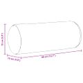 vidaXL Podložkové vankúše 2 pcs Modrá Ø 15 x 40 cm Kordúrová tkanina