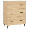 vidaXL Vysoká skrinka dub sonoma 69,5x34x180 cm spracované drevo