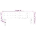 vidaXL Čelo postele s LED zelené 160x5x78/88 cm látka
