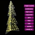 vidaXL Vianočný stromček 160 LED Teplá biela 150 cm Akryl