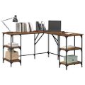 vidaXL Stôl Staré drevo 139 x 139 x 75 cm Kompozitné drevo