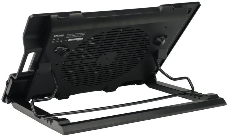 Zalman chladič notebooku ZM-NS2000 / pro notebooky do 17" / naklápěcí / USB Hub / USB / černý Chladící podložka, pro notebook, do 17", naklápecí, USB hub, USB napájení, cerná