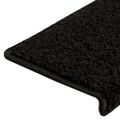 vidaXL Schodové rohože 10 ks 65x21x4 cm čierne s obdĺžnikovým okrajom