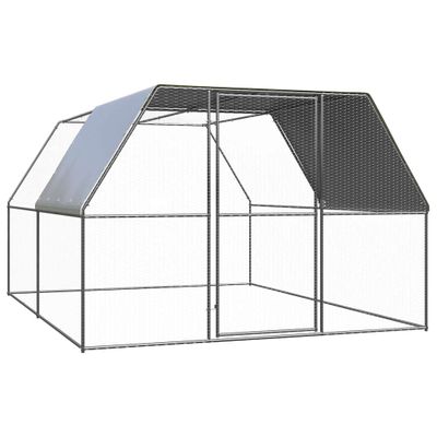vidaXL Klietka pre sliepky 3x4x2 m pozinkovaná oceľ