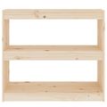 vidaXL Knižnica/deliaca stena 80x30x71,5 cm masívna borovica