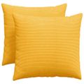 vidaXL Vankúše na pohovku 2 pcs Svetložltá 50 x 50 cm