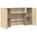 vidaXL Recepčný stôl dub sonoma 180x50x103,5 cm kompozitné drevo