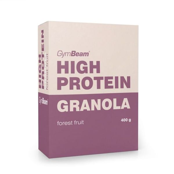 Granola s vysokým obsahom bielkovín - GymBeam, lesné ovocie