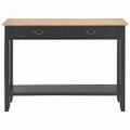 vidaXL Konzolový stolík čierny 110x35x80 cm drevo