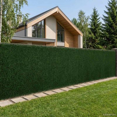 vidaXL Umelé oplotenie Tmavozelená 1 x 3 m PVC a oceľ