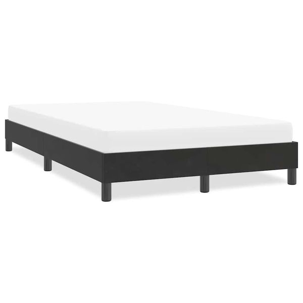 vidaXL Rám postele bez matraca Čierna 120x220 cm Zamat