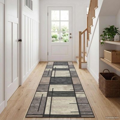 vidaXL Behúň LESAKA Hnedá 50 x 300 cm Diamantový zamat