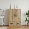 vidaXL Servírovacia skriňa Dub artisan 66 x 34,5 x 92 cm