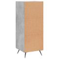 vidaXL Komoda betónovo sivá 34,5x34x90 cm spracované drevo
