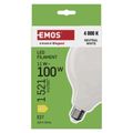 LED žiarovka Filament G125 / E27 / 11 W (100 W) / 1521 lm / neutrálna biela
