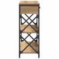 vidaXL Konzolový stôl dub artisan 75 x 28 x 75 cm