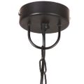 vidaXL Závesná lampa 25 W, čierna, okrúhla 48 cm E27