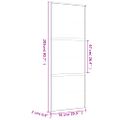 vidaXL Posuvné dvere zlaté 76x205 cm číre ESG sklo a hliník
