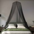vidaXL Sieť proti komárom na posteľ 3 ks 156 mesh Čierna ⌀56 x 220 cm