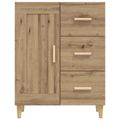 vidaXL Servírovacia skriňa Dub artisan 69,5 x 34 x 90 cm